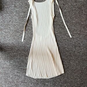 Princess Polly Cream Ribbed Mini Dress. Worn once!